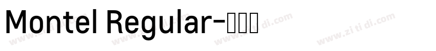 Montel Regular字体转换